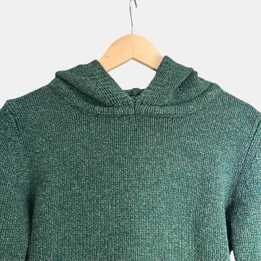 Zadig & Voltaire Forest Green Knit Hoodie Sweater Wool Blend Sz 1 Small - Picture 8 of 12